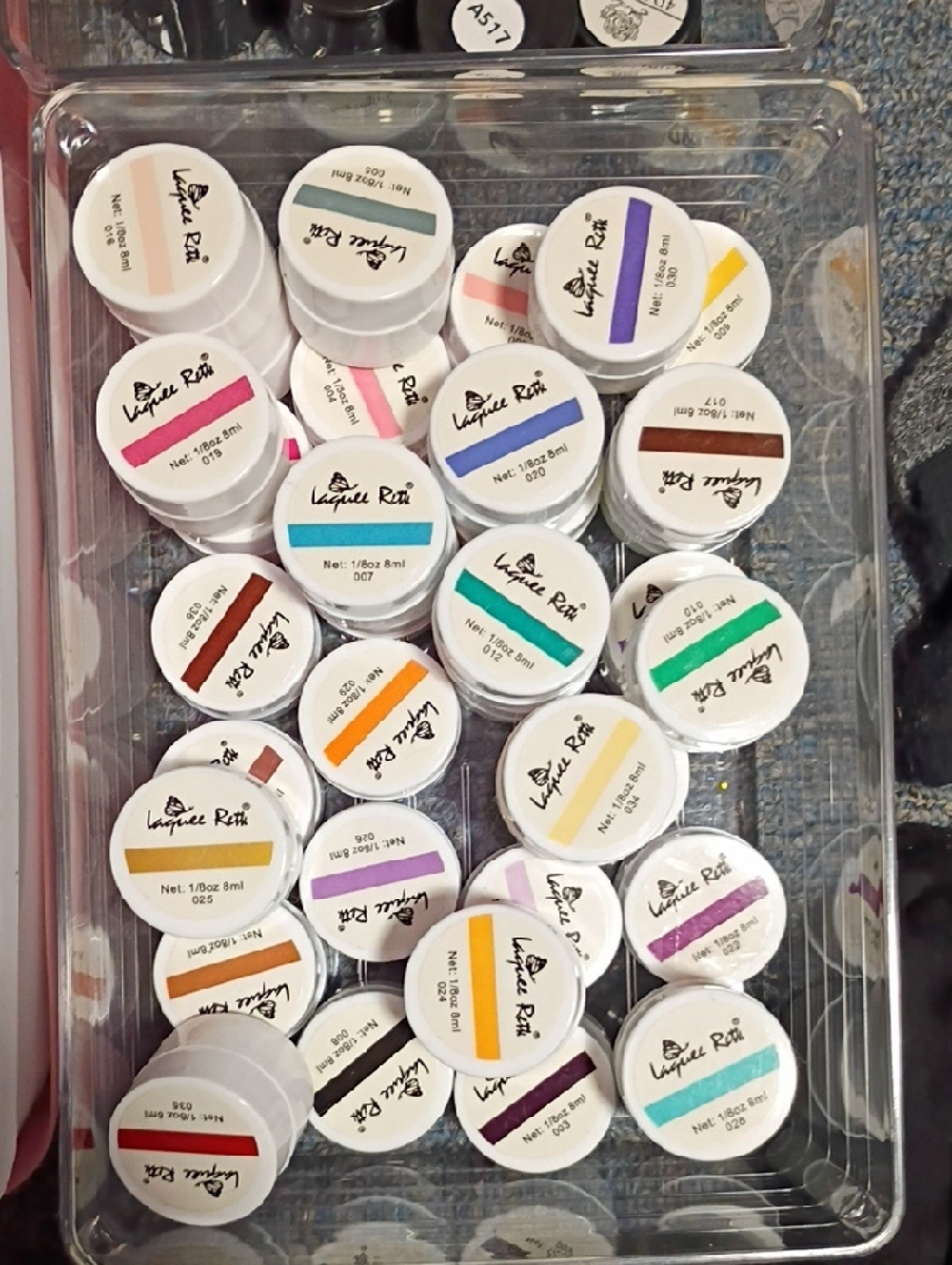 Big Lot Of Assorted UV Gel Pots